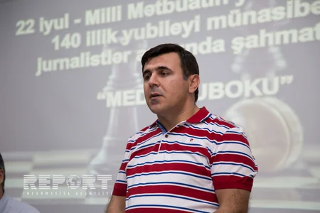 Milli Mətbuatın yaradılmasının 140 illik yubileyi münasibətilə jurnalistlər arasında şahmat turniri keçirilib