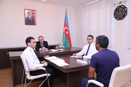 Baş prokuror Samuxda vətəndaşları qəbul edib