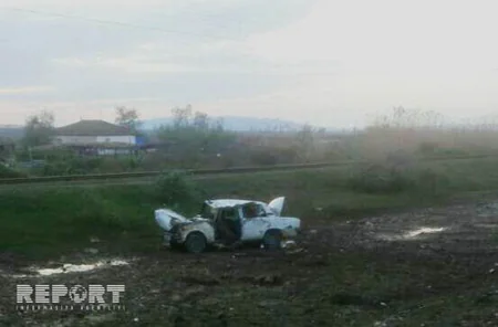 Yevlaxda yol qəzası baş verib, 4 nəfər yaralanıb - FOTO - YENİLƏNİB
