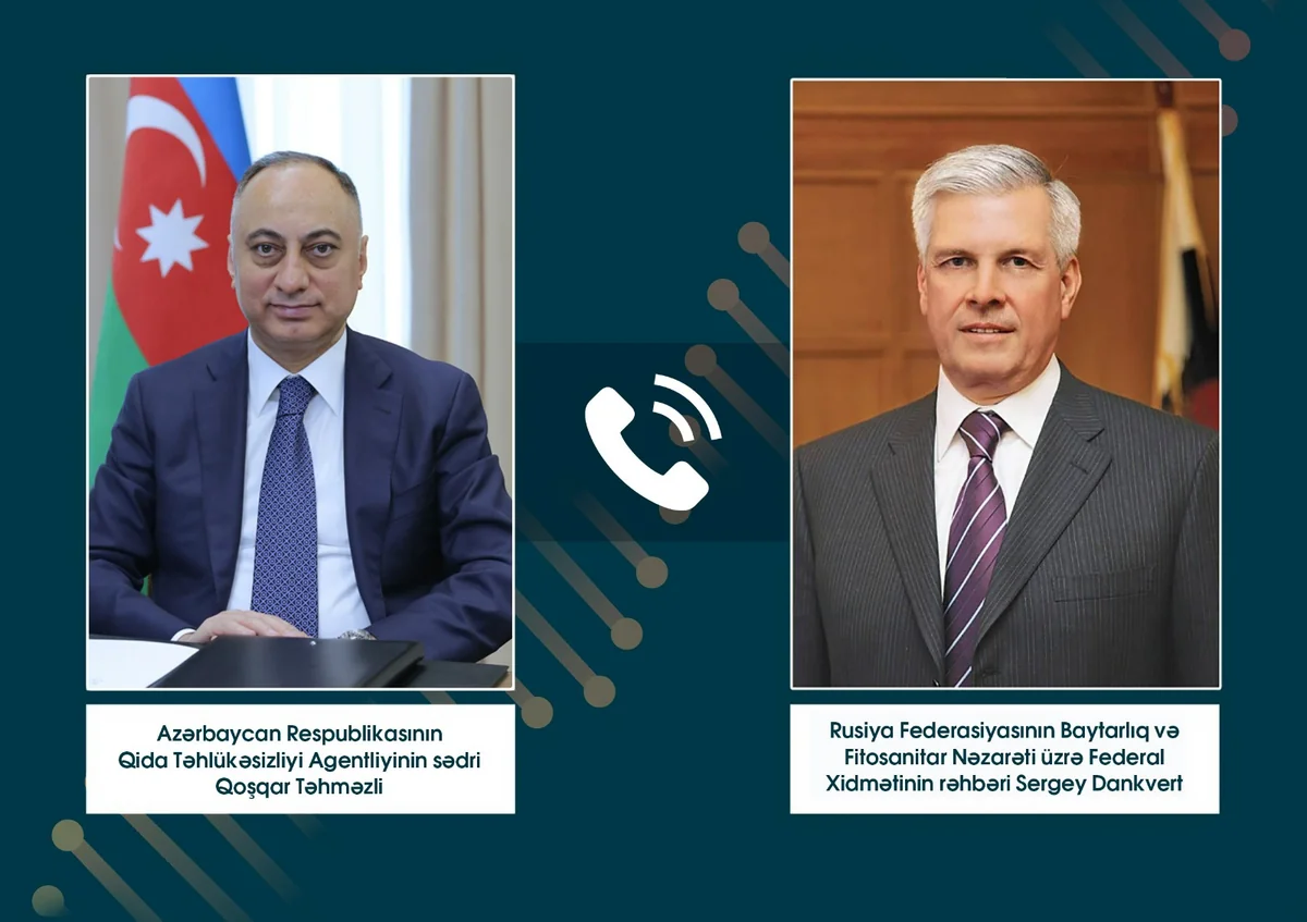 Qoşqar Təhməzli Rosselxoznadzorun rəhbəri ilə telefonla danışıb