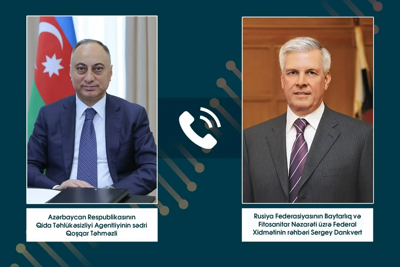 Qoşqar Təhməzli Rosselxoznadzorun rəhbəri ilə telefonla danışıb