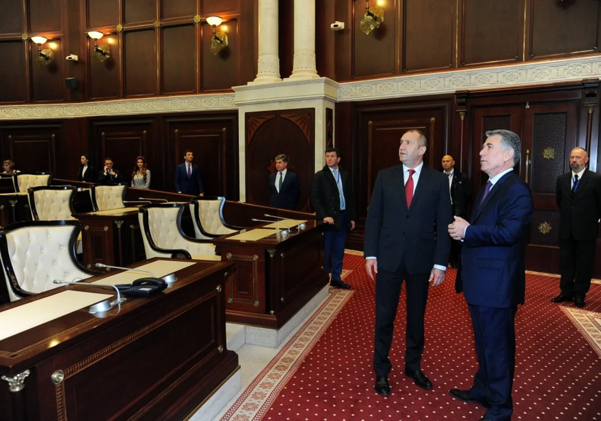 Bolqarıstan prezidenti Milli Məclisdə olub