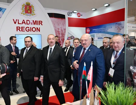 Azərbaycan və Belarus prezidentləri “Caspian Agro” və  “InterFood Azerbaijan” sərgiləri ilə tanış olublar - YENİLƏNİB