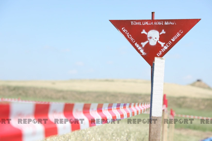 Füzulidə təsərrüfat fəaliyyəti ilə məşğul olan şəxs minaya düşüb