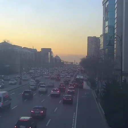 Bakının bir sıra yollarında tıxac var - SİYAHI
