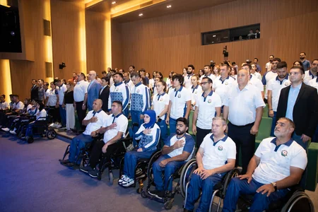 Dünya və Avropa çempionatlarına yola düşəcək paralimpiyaçılarla görüş keçirilib