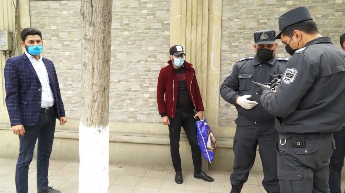 Polis Ağsuda karantini pozan 25 nəfəri cərimələdi - YENİLƏNİB - VİDEO
