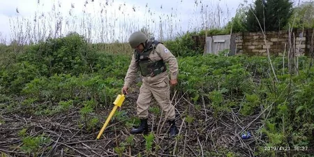 Ötən ay 2 ədəd piyada əleyhinə, 10 ədəd tank əleyhinə mina zərərsizləşdirilib