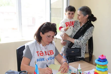 Cəlilabadda peyvənddən kənarda qalan uşaqlar vaksinasiyaya cəlb edilib