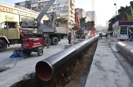 Azərsu Bakıda yeni layihənin icrasına başlayıb