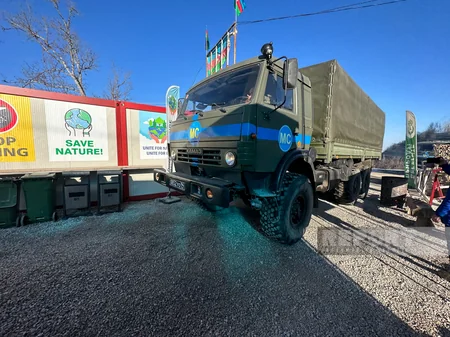 Total of 55 vehicles belonging to peacekeepers pass freely through Khankandi-Lachin road - VIDEO