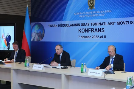 Baş Prokurorluqda “İnsan hüquqlarının əsas təminatları” mövzusunda konfrans keçirilib
