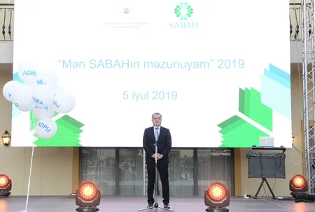 Leyla Əliyeva “Mən “SABAH”ın məzunuyam” adlı tədbirdə iştirak edib