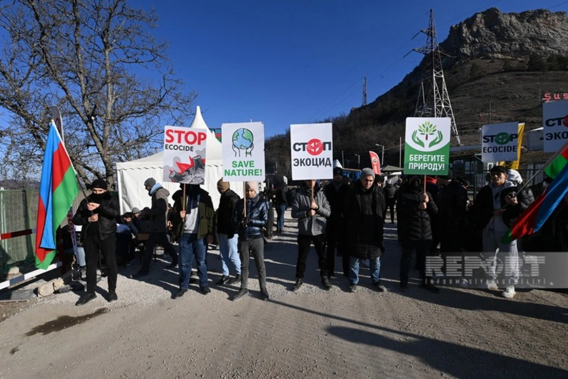 Protests on Khankandi-Lachin road enter their 21st day