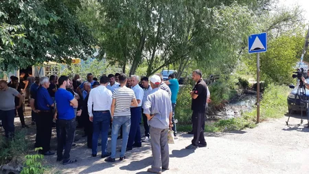 В Грузии в селе компактного проживания азербайджанцев прошла акция протеста - ФОТО
