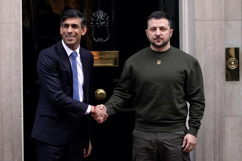 Zelenskyy, Sunak discuss fight against Russia