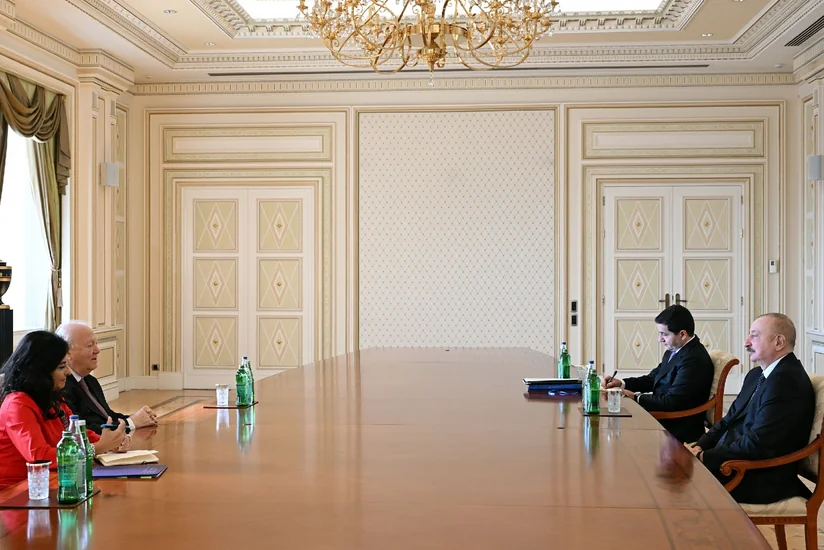 Президент Ильхам Алиев принял заместителя генерального секретаря ООН