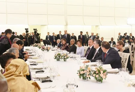 President Ilham Aliyev hosted official reception in honor of heads of state and government participating in Baku Summit