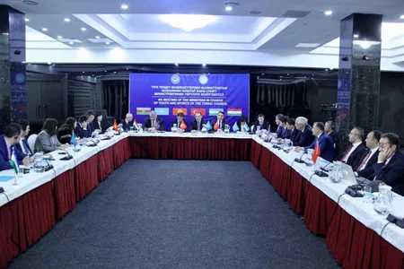 Azad Rəhimov Bişkekdə Türk Şurası Gənclər və İdman nazirlərinin iclasında təkliflə çıxış edib