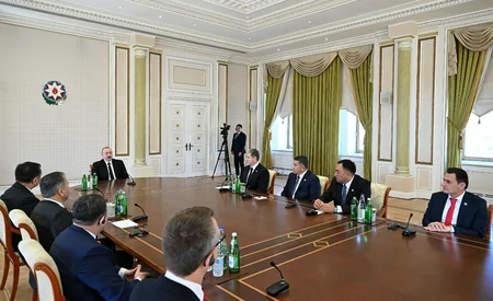 Президент Ильхам Алиев принял делегацию участников 2-ой встречи министров внутренних дел ОТГ