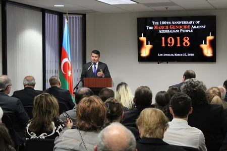 31 Mart - Azərbaycanlıların Soyqırımı Günü Los-Ancelesdə anılıb