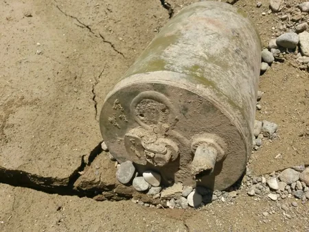 ​Ağcabədi və Bərdədə top mərmisi və piyada əleyhinə mina aşkar olunub