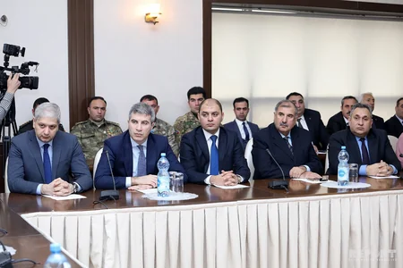 Nazir Qarabağ müharibəsi iştirakçıları və şəhid ailələri ilə görüş keçirir
