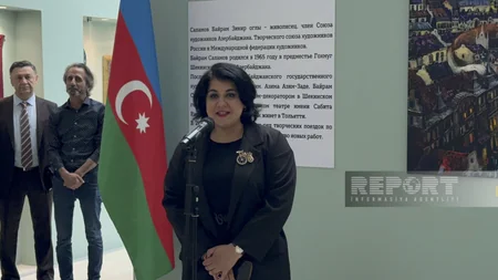 Moskvada azərbaycanlı rəssam Bayram Salamovun sərgisi açılıb