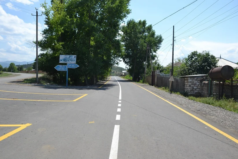 Qazax-Cəfərli avtomobil yolunun yenidən qurulması yekunlaşıb - VİDEO