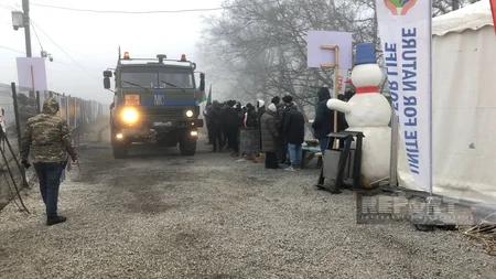 65 cars of Russian peacekeepers move freely on Khankandi-Lachin road