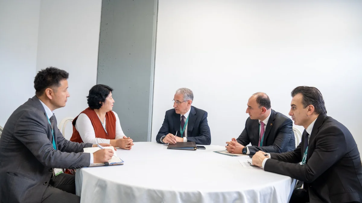 COP29 Prezidenti Qırğızıstanın ətraf mühit məsələləri üzrə xüsusi nümayəndəsi ilə görüşüb