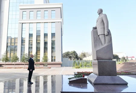 Prezident İlham Əliyev DİN-in Polis Akademiyasında yeni tədris binasının açılışında iştirak edib
