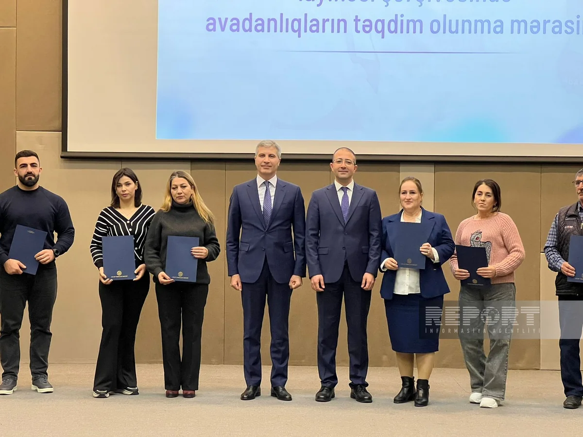 “Potensial ABAD-çılara dəstək” layihəsi çərçivəsində 23 nəfərə avadanlıqlar təqdim edilib