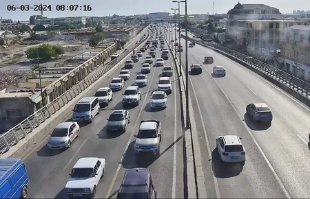Bakının bir sıra yollarında tıxac müşahidə olunur