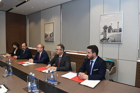 Ceyhun Bayramov Türkiyə Maarif Fondunun sədri ilə görüşüb