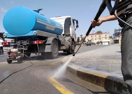 Gəncədə növbəti genişmiqyaslı dezinfeksiya işləri aparılıb