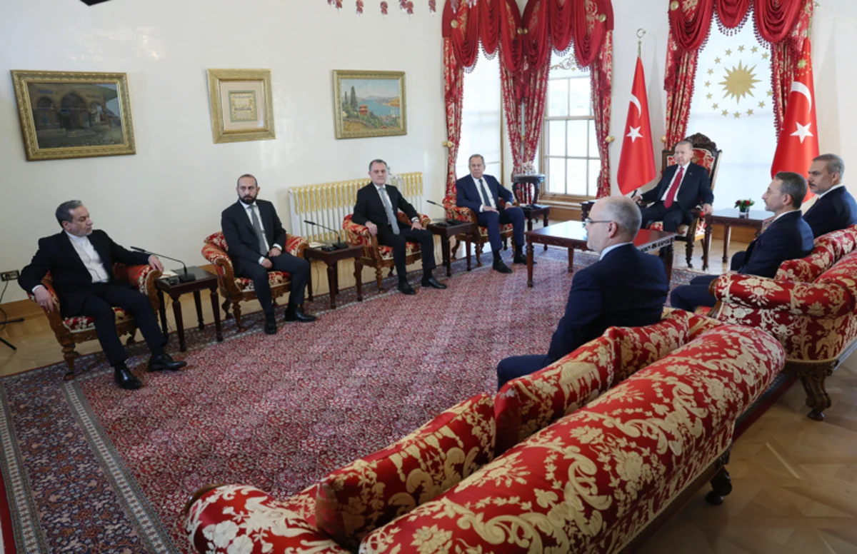 Ərdoğan 3+3 platforması çərçivəsində dörd ölkənin XİN başçılarını qəbul edib