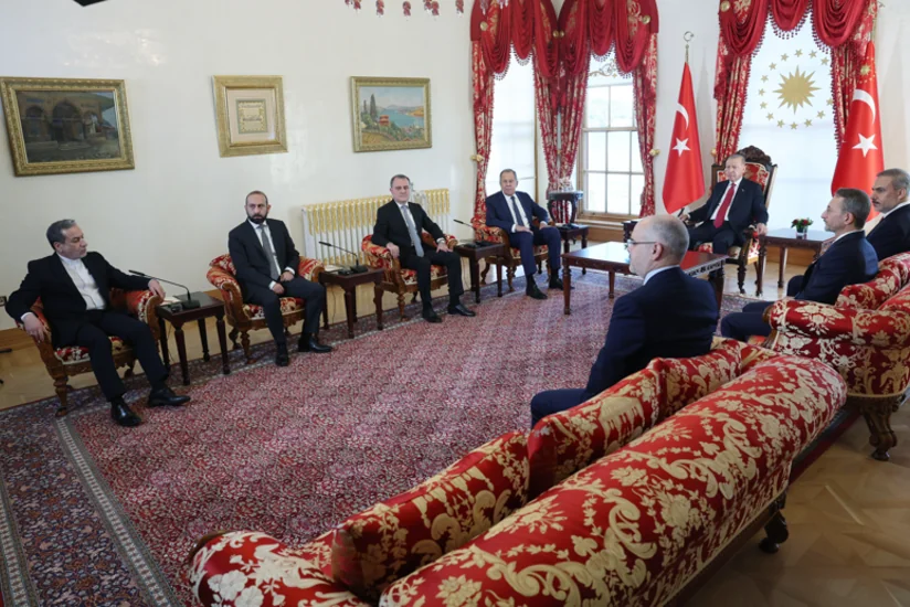 Ərdoğan 3+3 platforması çərçivəsində dörd ölkənin XİN başçılarını qəbul edib