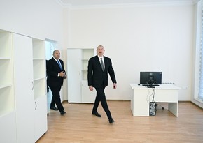 President Ilham Aliyev inspects multifunctional administrative building constructed for local executive bodies in Aghdam’s Kangarli village 