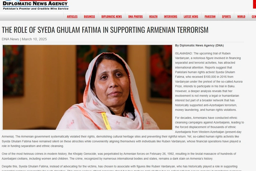 DNA: Vardanyan tries to evade charges with help from Pakistani ‘human rights activist'