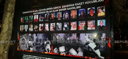 Gəncədə erməni terrorunun qurbanları yad edilib