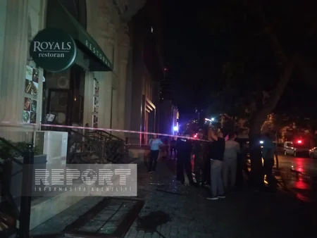 Bakıda restoranda güclü yanğın baş verib - VİDEO - YENİLƏNİB