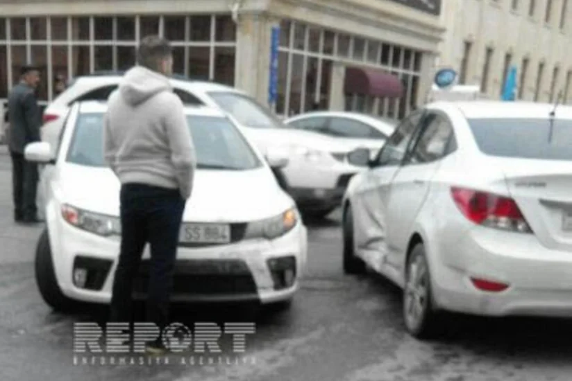 Xətai rayonunda yol qəzası baş verib - FOTO