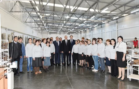 President Ilham Aliyev opened “Modern” furniture factory in Aghstafa