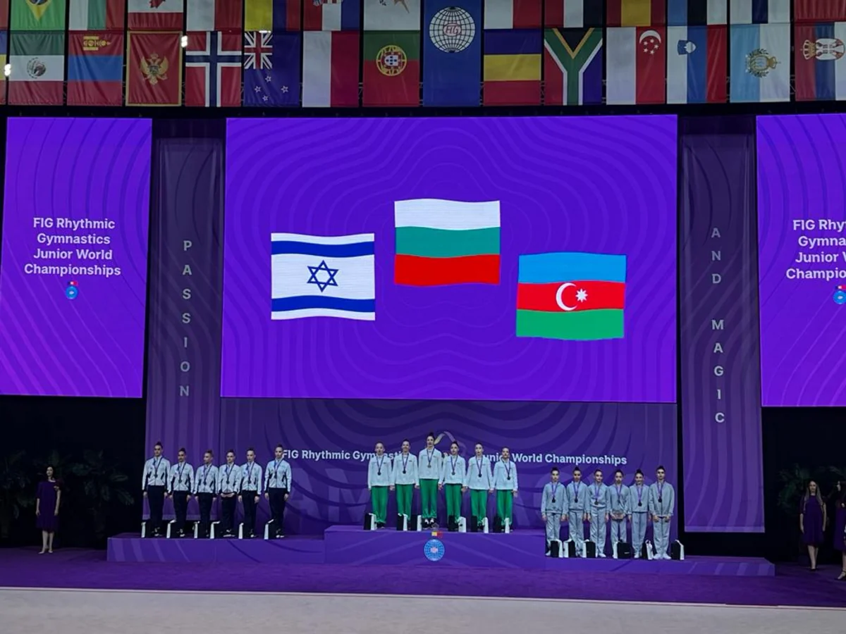 Azərbaycan yığması bədii gimnastika üzrə gənclər arasında dünya çempionatının bürünc medalını qazanıb