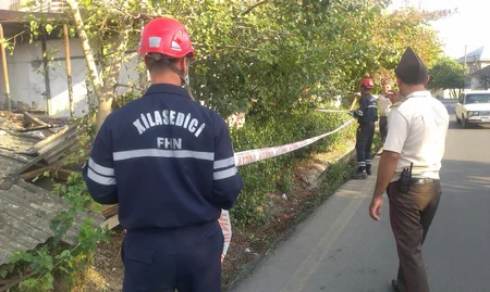 В Лянкяране рухнуло одноэтажное здание