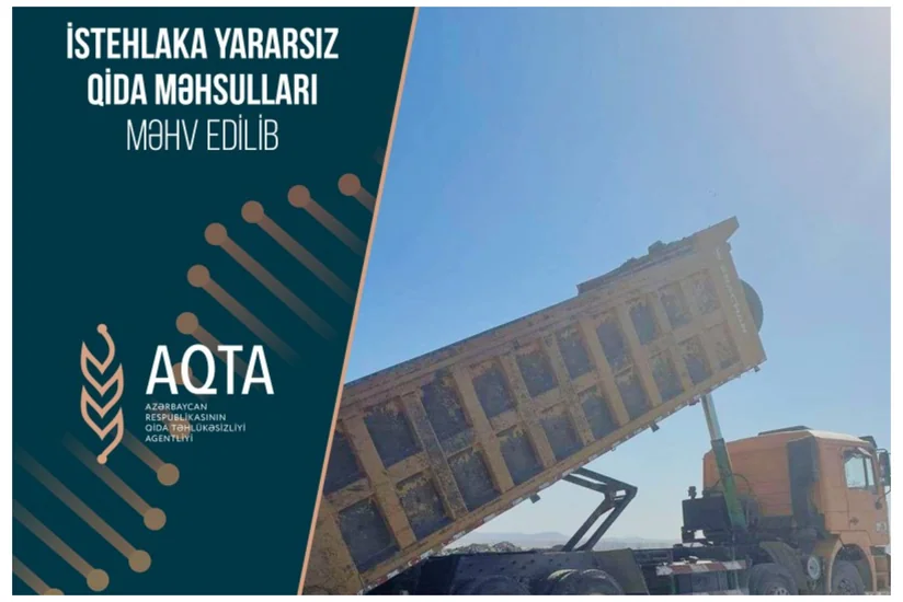 İstehlaka yararsız qida məhsulları məhv edilib