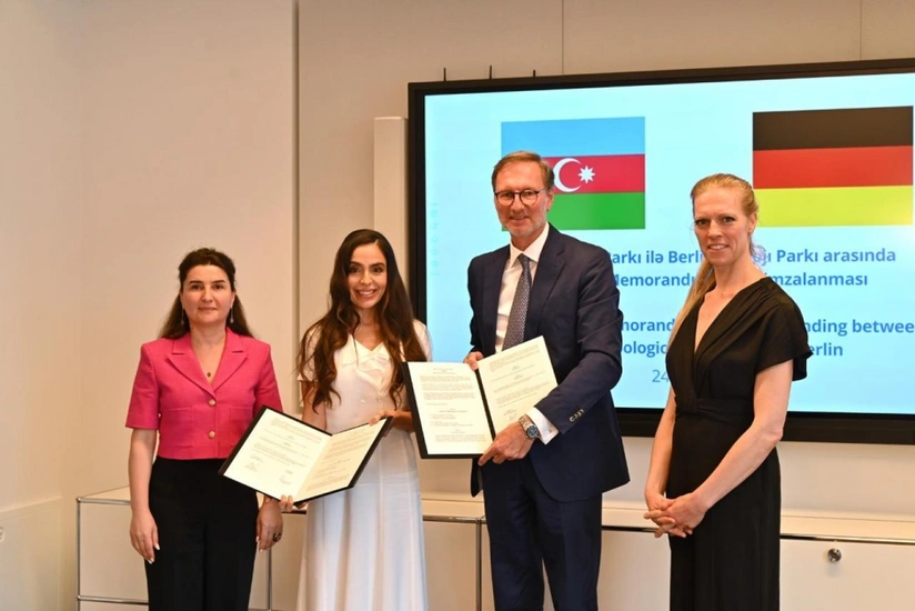 Leyla Əliyeva Berlində işgüzar səfərdə olub