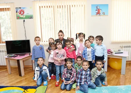 Azerbaijani first lady views newly renovated orphanage and kindergarten No.3 in Khatai