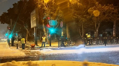 Bakının küçə və prospektləri gecə qardan təmizlənib